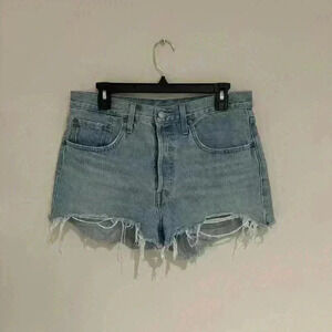 Levi’s 501 Light Blue Denim Shorts 32W Like New